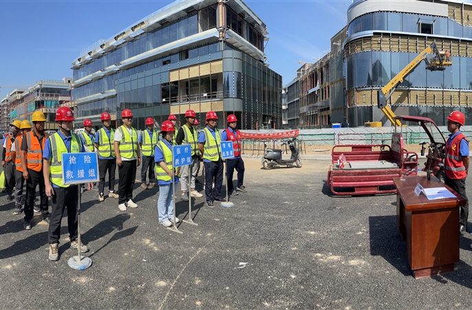 演“真”练“实”，西安城市客厅一标项目开展有限空间作业安全演练